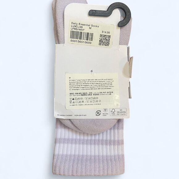 Lululemon Women's Purple Socks - Picture 2 of 2